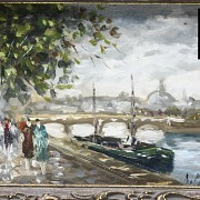 Robert Mogisse (1933) “Le long de la Seine en été”
