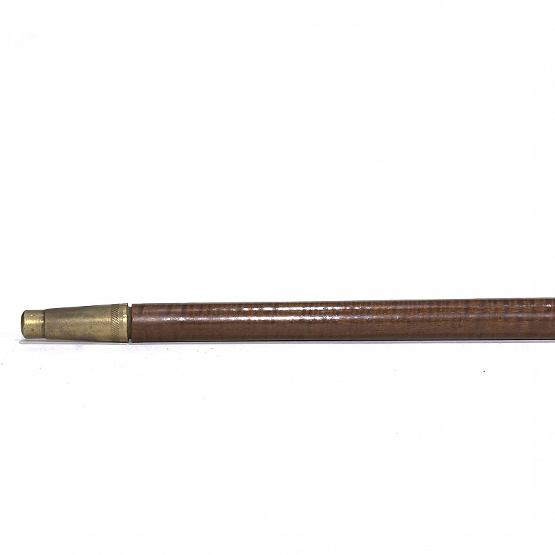 Bastón de madera con empuñadura de ágata, s.XX - 2