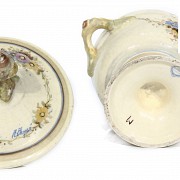 Antonio Peyró (1882-1954) bonbon bowl and bowl. - 3