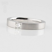 Solitaire Diamond 18k White Gold 0.15cts - 2