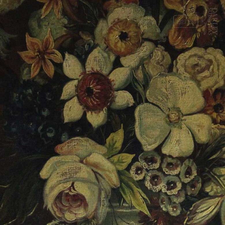 Bodegón flores siglo XIX - 3
