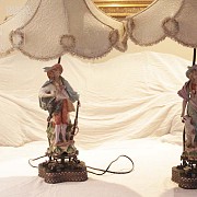 Pair of Meissen lamps - 6