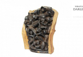 Figura de madera tallada africana.