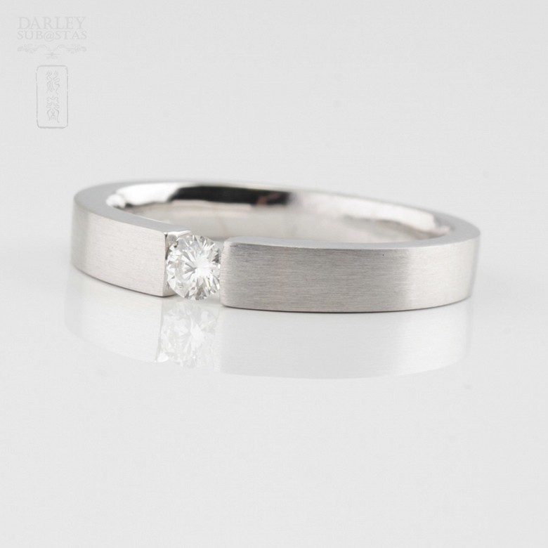 Solitaire Diamond 18k White Gold 0.15cts