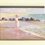 Rafaél Atencia (1948) Pareja de escenas en la playa