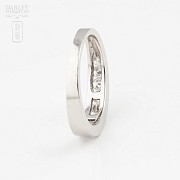 Ring in 18k white gold with diamonds. - 2