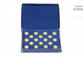 Collection of gold coins 