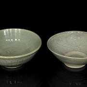 Dos cuencos de cerámica vidirada, dinastía Song