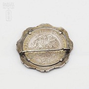 Broche con moneda de plata - Mexico 1968 - - 1
