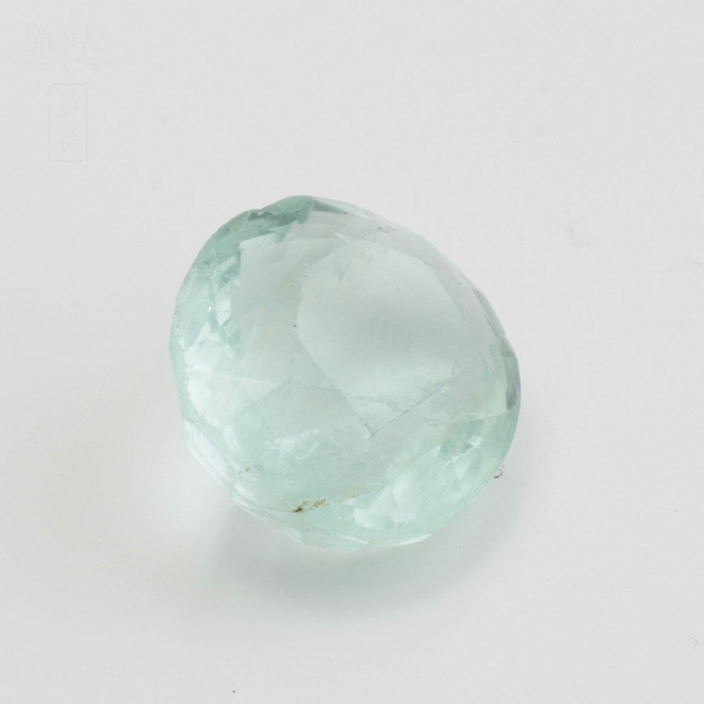 Natural emerald in light color, 32.88cts in weight, - 7