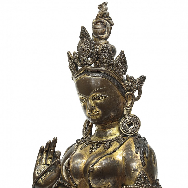 Large gilt bronze figure 