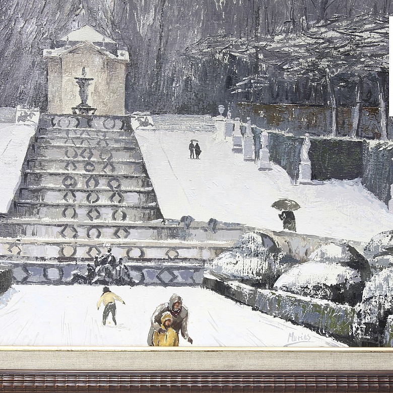 Isidro López Murias (1940) “Escena de invierno”