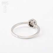 Ring in 18k white gold with diamonds - 1