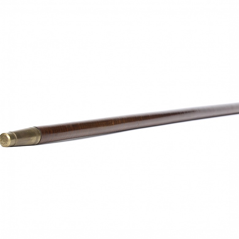 Wooden cane with agate handle, 20th century