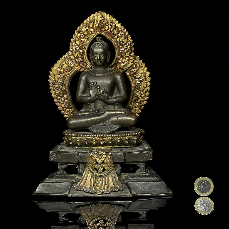 Tibetan altar with Buddha, Qing dynasty