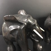 非洲乌木雕刻大象 - 4
