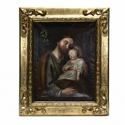 Anónimo español, s.XIX “San José y niño”
