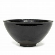 Cuenco de cerámica vidriada Jianyao, dinastía Song.