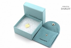 Tiffany brand pendant in 18k yellow gold, with case