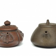 Conjunto de teteras chinas de barro, Yixing, S.XX