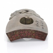 Bamboo seal with dragon, Qing dynasty