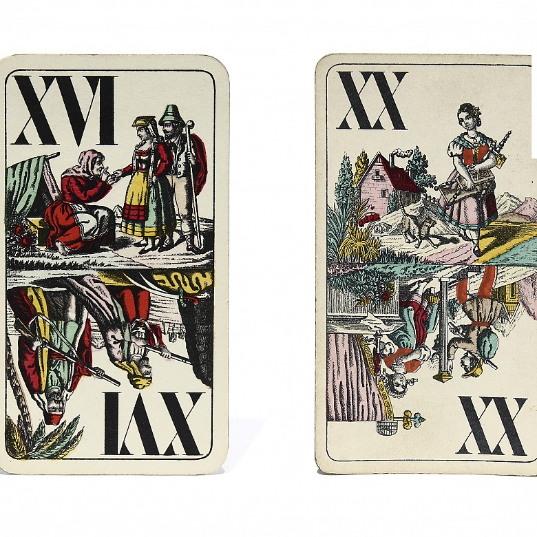 Juego de cartas con caja, S.XX - 6