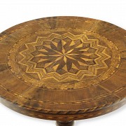 Side table with marquetry, 19th century - 5
