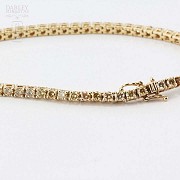 18k Gold Bracelet with Fancy Diamonds - 3