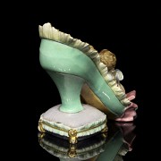 Zapato de porcelana alemana esmaltada - 3