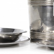 Lot of silver-plated metal, France, 20th century