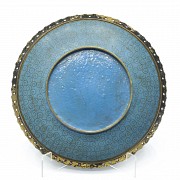 Metal plate with enamel, 20th century - 4