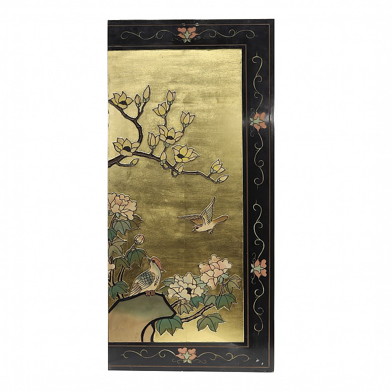 Chinese four-leaf folding screen, 20th century - 1