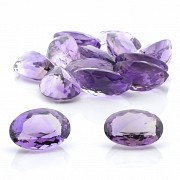 Lot of amethysts oval size 240 cts