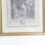 Five framed antique prints - 10