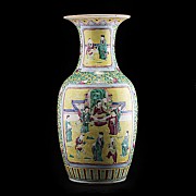 Jarrón de cerámica, China, s.XIX.