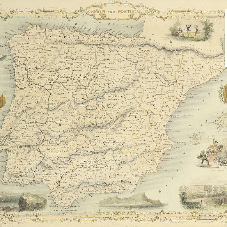 English maps of Spain and Portugal, 19th - 20th Century - 1