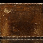 Wooden and embossed leather cigarette case, 20th century - 6