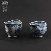 Salseras couple of Chinese ceramics, S.XVIII - 4