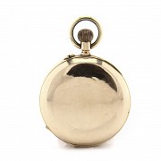 14k gold watch, with cover, 19th c.