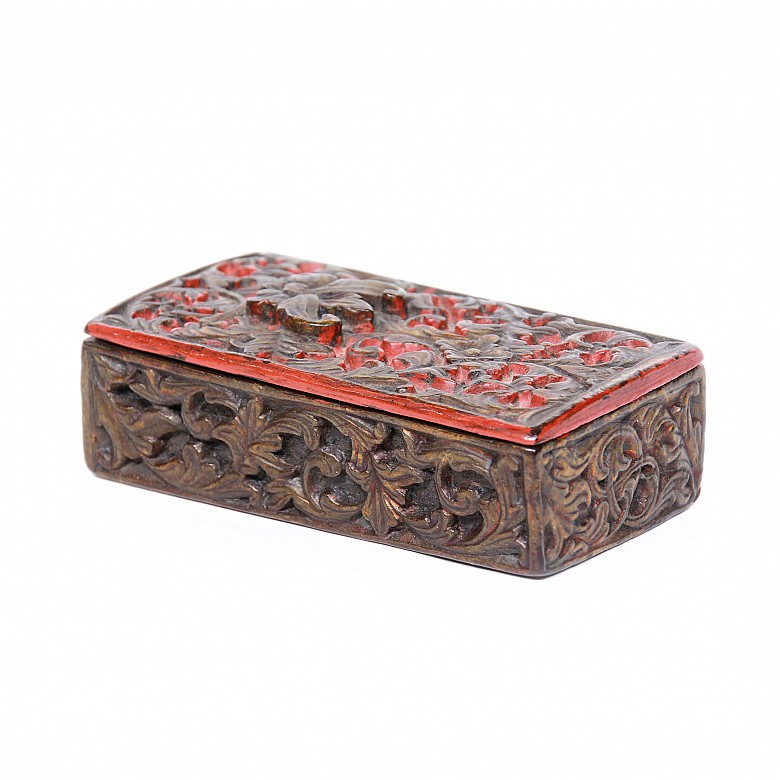 Balanza antigua con caja lacada, Persia, s.XIX