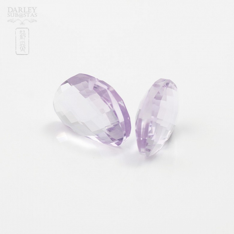 Amethysts couple 12.50cts - 2