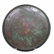 Large Indonesian copper offering tray. - 1