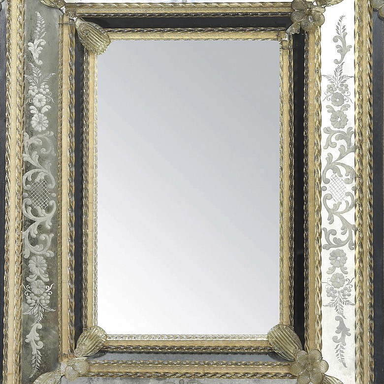 Venetian Murano glass mirror, 20th century - 2