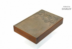 Wooden box with dragons, 20th century