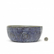 Glazed ceramic bowl, Qing dynasty.