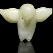 Figura de ave en jade tallado, dinastía Zhou occidental