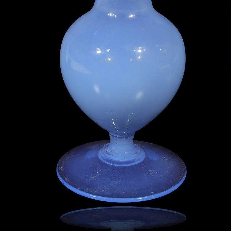 Set of eight opaline glass goblets, S.XX - 8