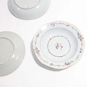 Tres platos porcelana antiguos chinos - 5