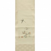 Chinese painting with signature Lu Xiaoman 