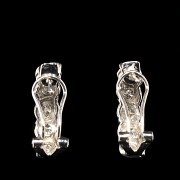 Earrings in 18k white gold and diamonds 1.0cts - 3